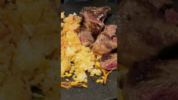 【キャンプ飯革命】ステーキ×ビビンバ＝最高の贅沢！#キャンプ飯 #夫婦キャンプ #簡単キャンプ飯 #ステーキビビンバ #マルチグリドル