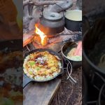 【キャンプ飯】カニラーメン、カニチャーハン#ソロキャンプ #レシピ #asmr