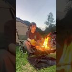 【キャンプ動画】冷凍餃子スープ #camping #outdoors #cooking #food #shorts #fyp