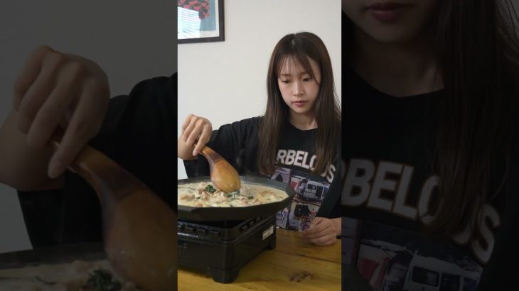 ワンパンパスタ🍝キャンプでもできそう✨✨　#キャンプ飯 #キャンプ