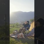 山脈を見ながらのキャンプがやめられない #campping#asmr #キャンプ