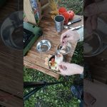 キャンプで作るトマトとチーズのアヒージョが衝撃的に美味すぎた #cooking #キャンプ飯 #shorts