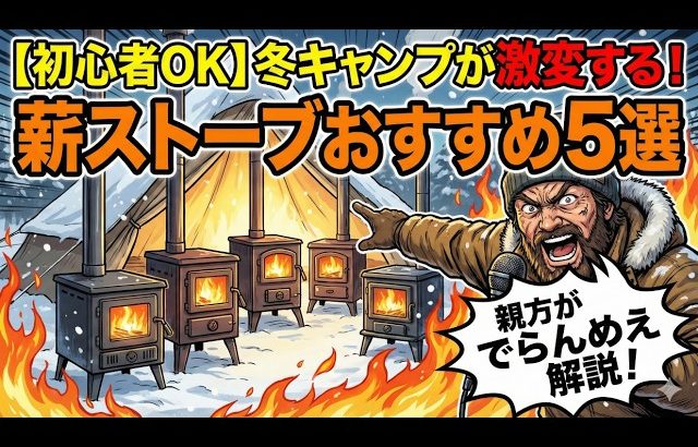 【沼注意】薪ストーブおすすめ5選！親方ラジオで聞く“買って後悔しない冬キャン道具