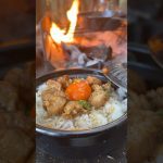 【キャンプ飯】ほたてバターTKG#ソロキャンプ #レシピ #asmr