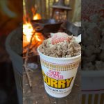 【キャンプ飯】キーマカレーヌードル#ソロキャンプ #レシピ #asmr