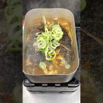 サバカレーうどん　#japanesefood #charcoal #炭火焼き #飯テロ #キャンプ飯