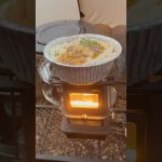 キャンプの朝には… #キャンプ飯 #アウトドアグルメ #waqアイロンストーブ
