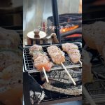 【簡単キャンプ飯】　焼き鳥　#キャンプ飯 #アウトドアグルメ #キャンプ #アウトドア #cooking #焼き鳥 #炭火焼き #低糖質キャンプ飯