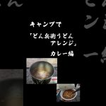 どん兵衛うどんアレンジ　カレー編　#shorts #どん兵衛　＃うどん　#キャンプ飯　＃カレー