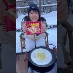 キャンプ飯『塩ラーメンカルボナーラ』