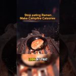 🛑 STOP eating Ramen. Make Campfire Calzones #shorts #campingfood #woodfiredpizza