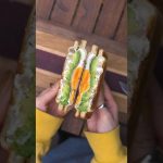 いぶりがっこクリチのベーコンエッグサンド（レシピは説明欄に記載）