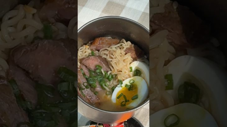 Camping Ramen Meal 🥾🍜⁠